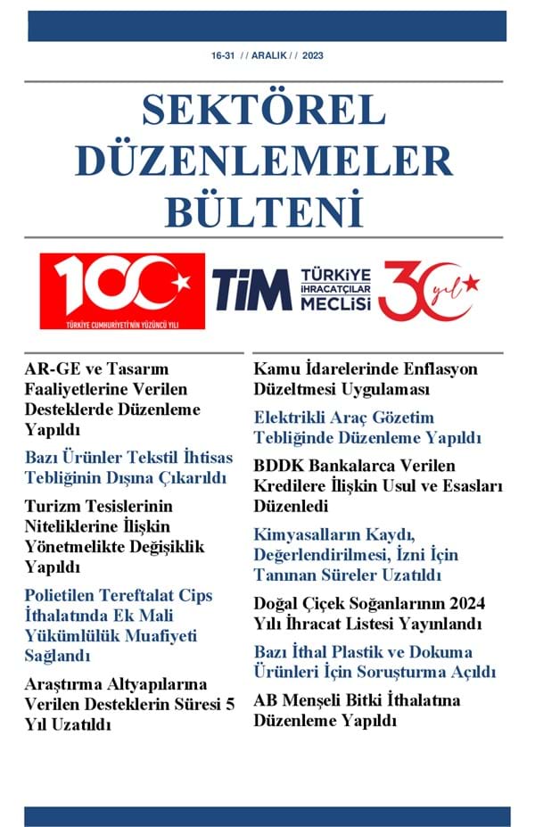 16-31 Aralık 2023 Bülteni 
